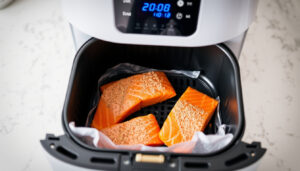 Fryst lax i airfryer – tid och temperatur för perfekt resultat